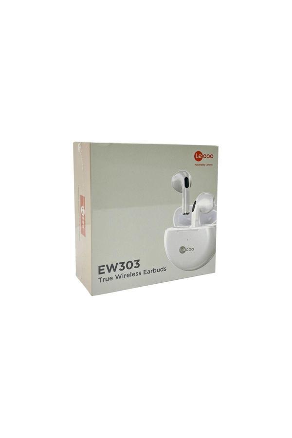 Lecoo Ew303 Beyaz Kablosuz Bluetooth 5.0 Tws Mikrofonlu Kulak İçi Kulaklık Beyaz - Image 1