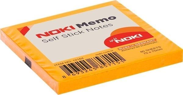 Noki Yapışkanlı Not Kağıdı 80 Yaprak 76X76Mm Orange 12164 (12 Li Paket) - Image 1
