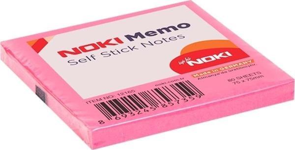 Noki Yapışkanlı Not Kağıdı 80 Yaprak 76X76Mm Pembe 12165 (12 Li Paket) - Image 1