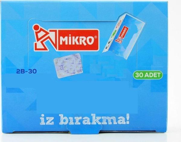 Mikro Silgi 2B-30 Gri (30 Lu Paket) - Image 1