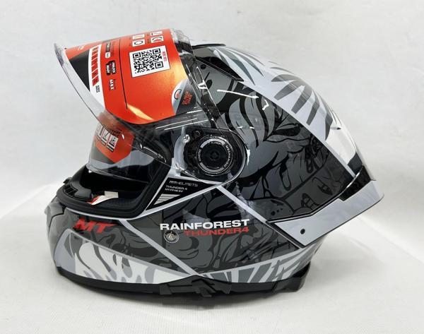 MT Thunder 4sv Rainforest C2 Şefaf Vizörlü Kask Parlak Renk - Image 1