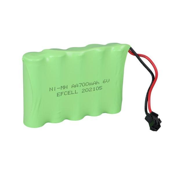 Efcell EF-60700S 6 Volt 700 mAh Ni-Mh Şarj Edilebilir AA 5'li Grup Oyuncak Pili (202105) - Image 1