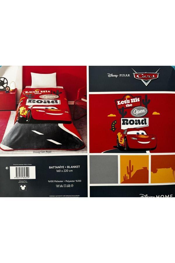 TAÇ DISNEY CARS ROAD TEK KİŞİLİK BATTANİYE - Image 1