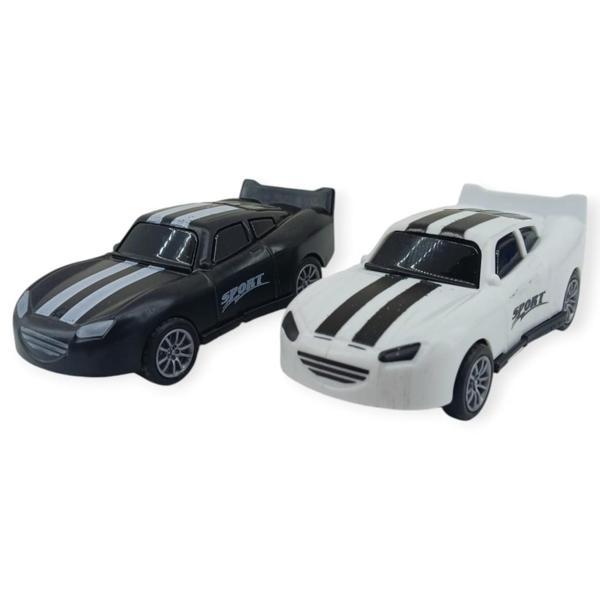 Çek Bırak Nascar Arabası 10.5 Cm - BP-035-SİYAH/BEYAZ - Image 1