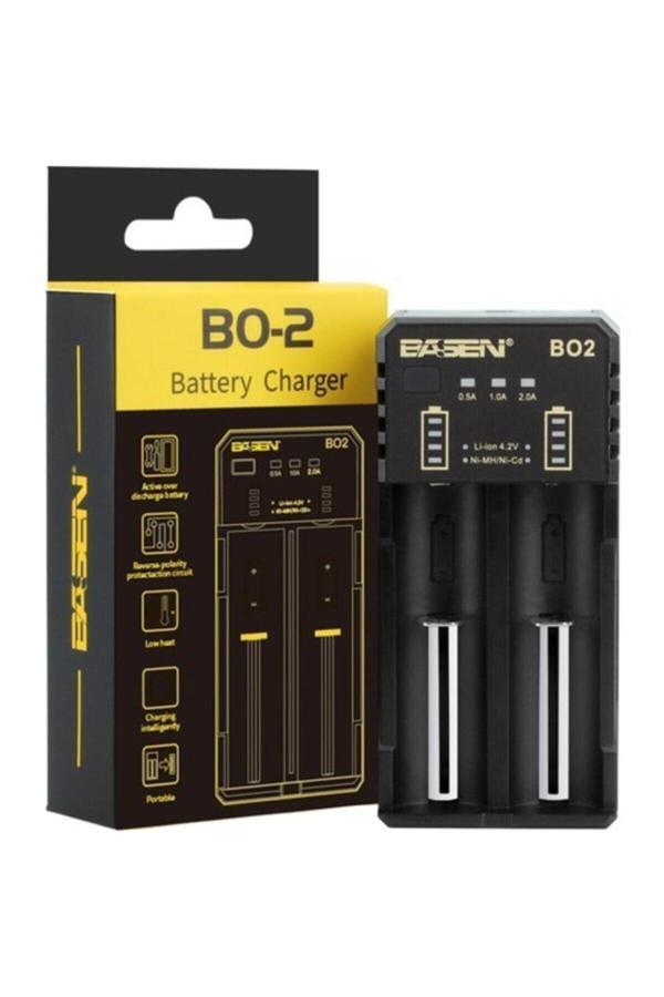 Bo-2 18650 3.7v Çiftli Pil Şarj Aleti - Image 1