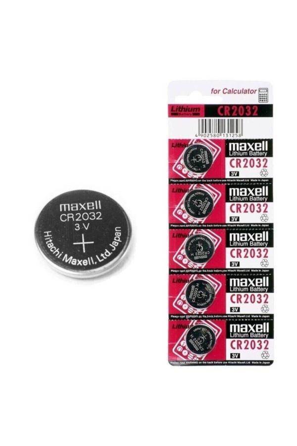 Cr 2032 3v Lityum Para Pili 5'li Saat Pili Düğme Pil Yeni Tarih 06-2025 - Image 1