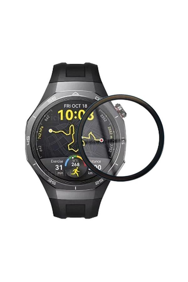 Huawei Watch Gt5 Pro Uyumlu 46mm Ekran Koruyucu Tam Kaplama Siyah Pet Pmma - Image 1