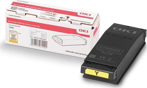 Oki C650 6.000 Sayfa Kapasiteli Yellow Sarı Toner 9006129 - Image 1