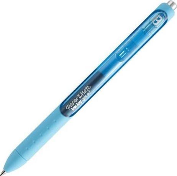 Paper Mate Inkjoy Gel Üstten Basmalı Jel Tükenmez Kalem Açık Mavi 1978316 (12 Li Paket) - Image 1