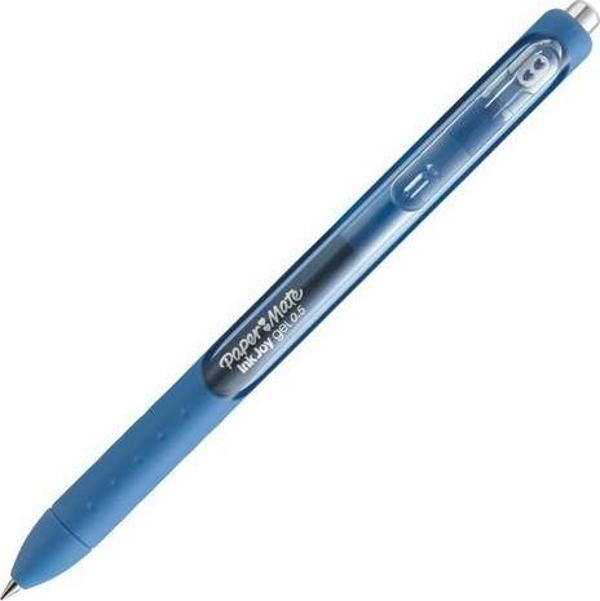 Paper Mate Inkjoy Gel Üstten Basmalı Jel Tükenmez Kalem Mavi 1957054 (12 Li Paket) - Image 1