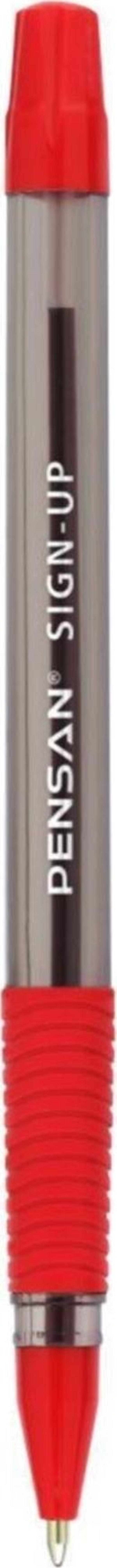 Pensan İmza Kalemi Sign Up 1.0 Mm Kırmızı PE2410SU (12 Li Paket) - Image 1