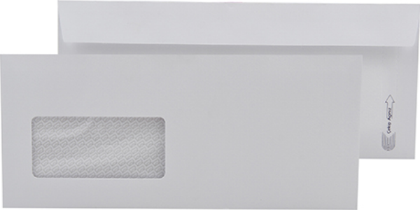 Oyal Diplomat Zarf (Pencereli) Extra Beyaz Silikonlu 10.5X24 Cm 110 Gr 30004112 (500 Lü Paket) - Image 1