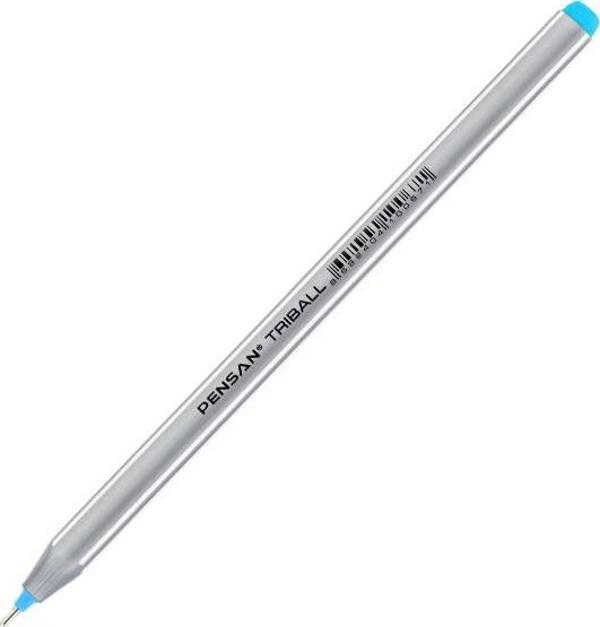 Pensan Tükenmez Kalem Triball 1.0 Mm Bilye Uç Turkuaz Pe01003Tktz (12 Li Paket) - Image 1