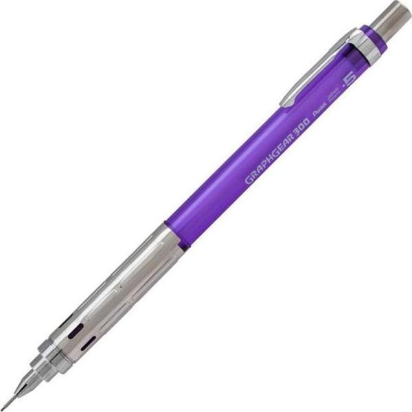 Pentel Teknik Çizim ve Yazı İçin Vesatil Kalem 0.5 Mm Mor Graphgear 300 - Image 1