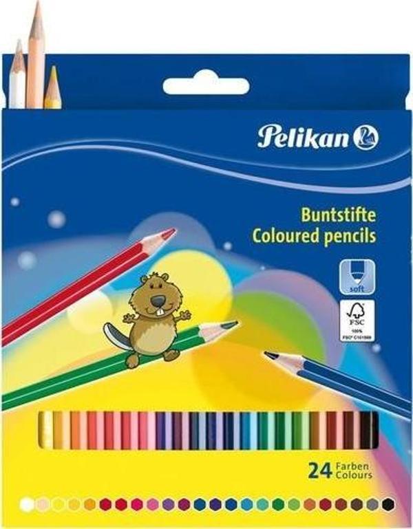 Pelikan Kuru Boya Kalemi 24 Renk 724013 - Image 1