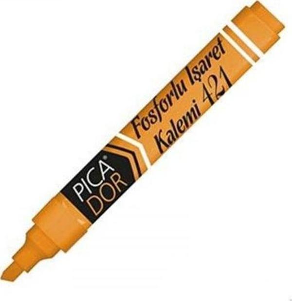 Picador Picatack İşaret Kalemi - Fosforlu Kalem Turuncu 441 (10 Lu Paket) - Image 1