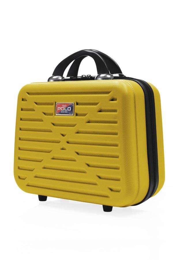 G&D Polo Suitcase Abs Sarı Seyahat & Makyaj & El Çantası 315.12-Sarı - Image 1