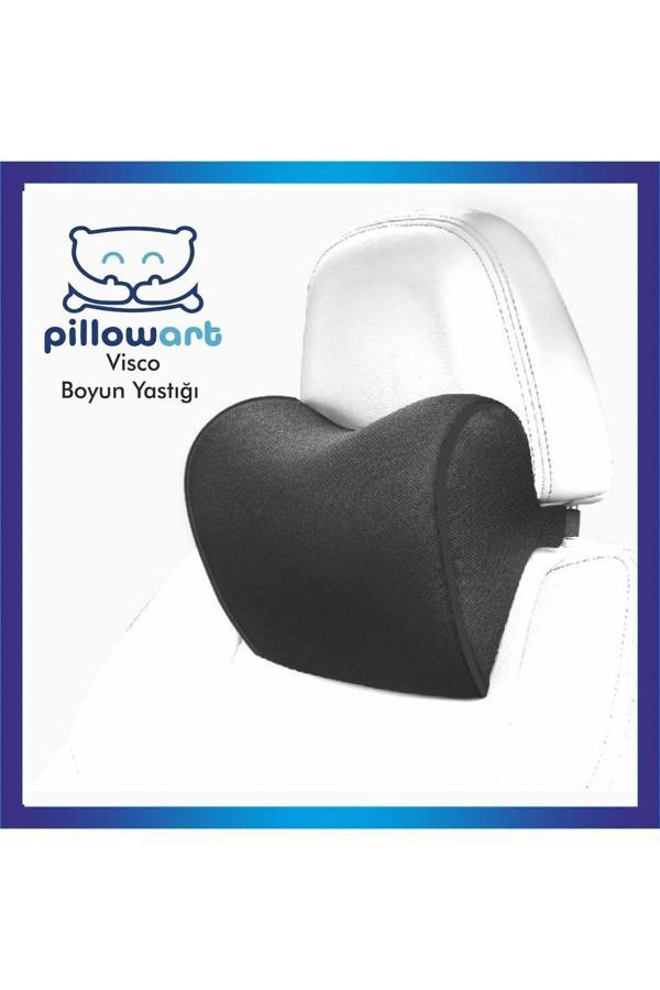 Pillowart Araba Ortopedik Boyun Yastığı Oto Boyun Yastığı Visco Araç Boyun Yastığı - Image 1