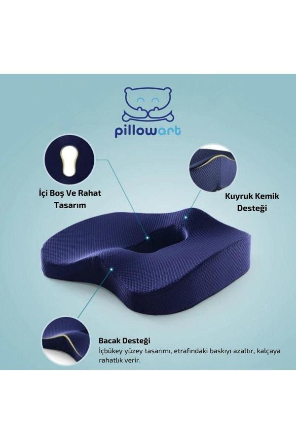 Pillowart Oturma Simidi Minderi Yastığı Visco Ortopedik Yastık - Image 1