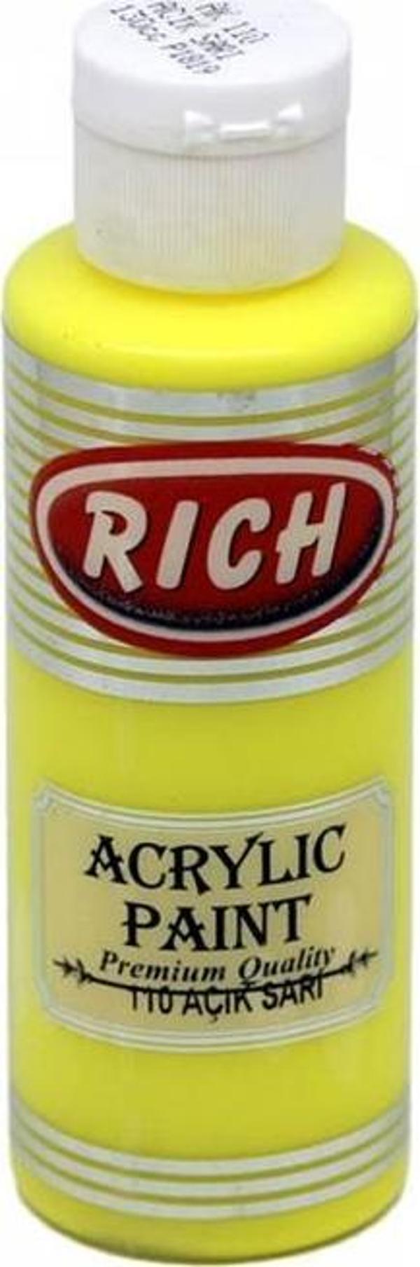 Rich Akrilik Boya 120 Cc Açık Sarı Akr-120-110 - Image 1