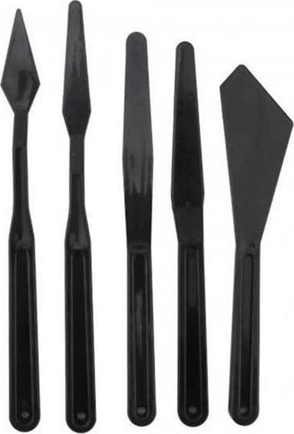 Rich Plastik Spatül 5 Li Set Siyah 11247 - Image 1