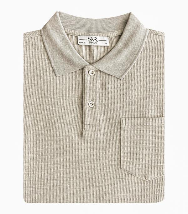 Süvari Bol Kesim Cepli Armürlü Yumuşak Dokulu Tişört - Image 1