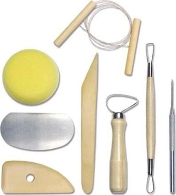 Rich Seramik Başlangıç Seti 8 Parça (Pottery Tool Kit) FRÇ-01517 - Image 1