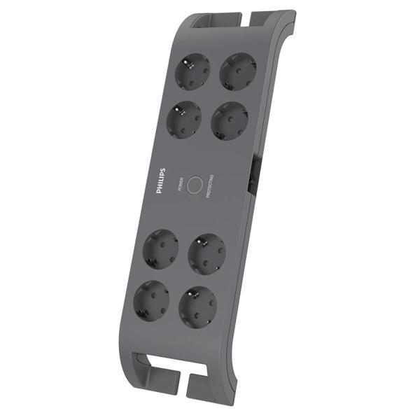 Phılıps Spn3180a/62, 8 Soket, Akım Korumalı Priz, 900 Joules, 2mt Kablo, (gri) - Image 1