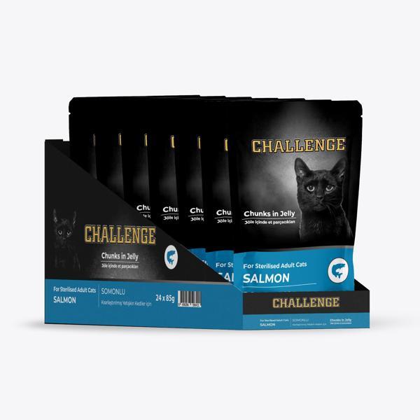 Challenge Somonlu Kısırlaştırılmış Yetişkin Kedi Pouch 85 grx24ad - Image 1