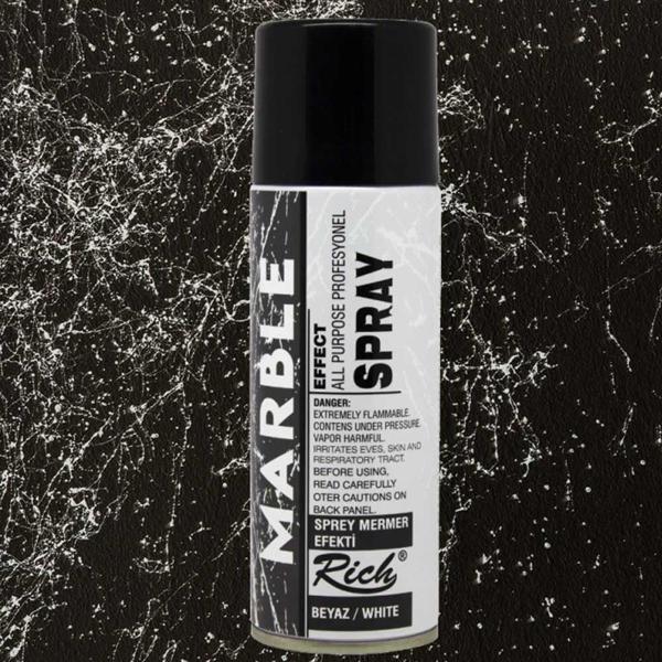 Rich Sprey Boya Mermer Efekti 200 Ml Beyaz 11370 - Image 1