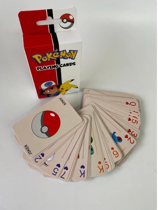 Pokemon İskambil Kağıdı Oyun Poker Kartı 54 Adet Pikachu - Image 1