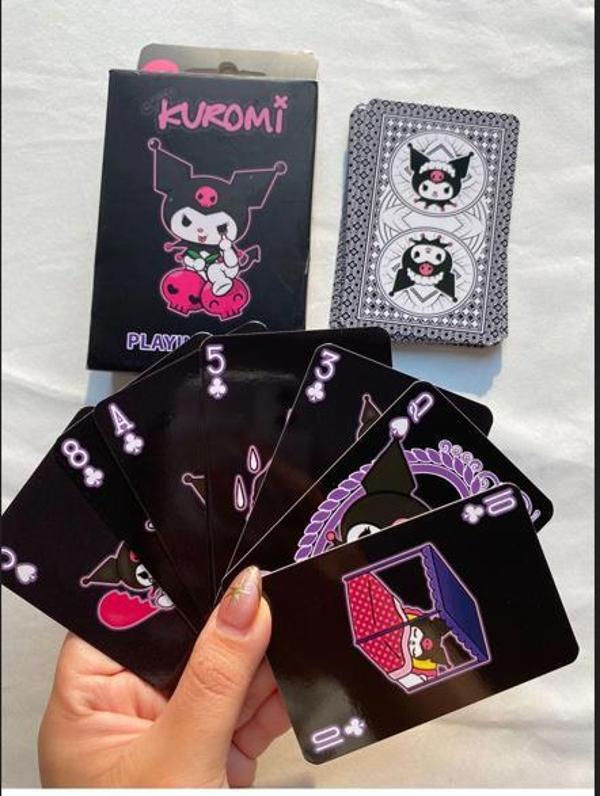 Kuromi İskambil Kağıdı Oyun Poker Kartı 54 Adet Anime - Image 1
