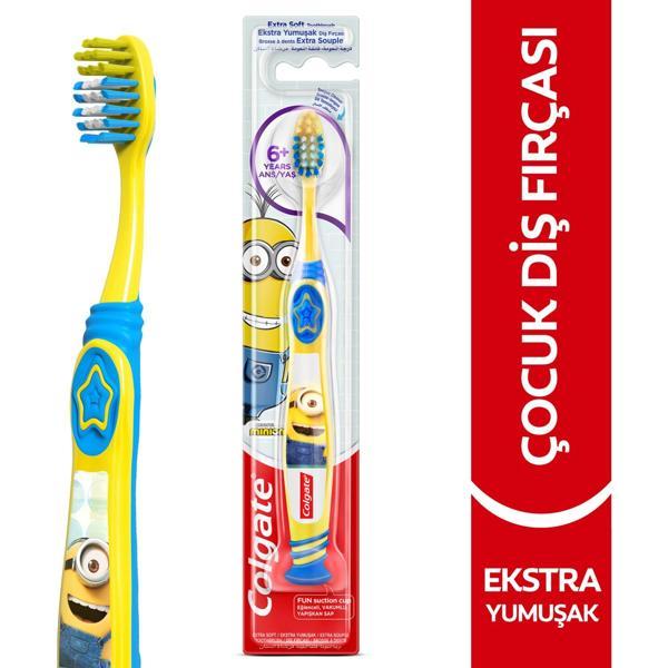 Colgate 6+ Yaş Ekstra Yumuşak Çocuk Diş Fırçası Minions - Image 1