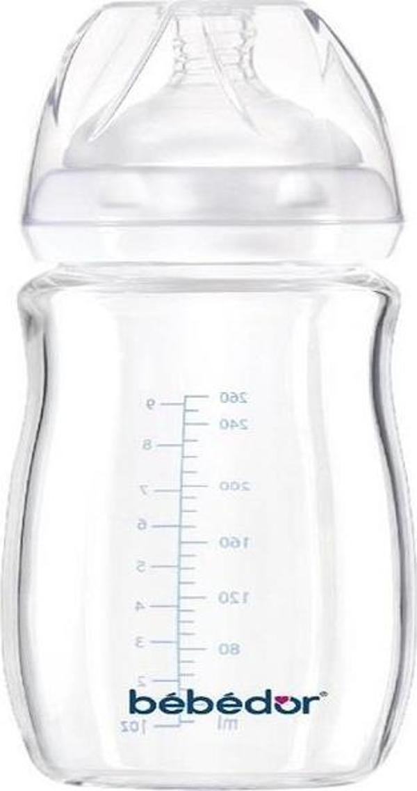 Bebedor Isıya Dayanıklı Cam Biberon 260 Ml 3 Ay+ - Image 1