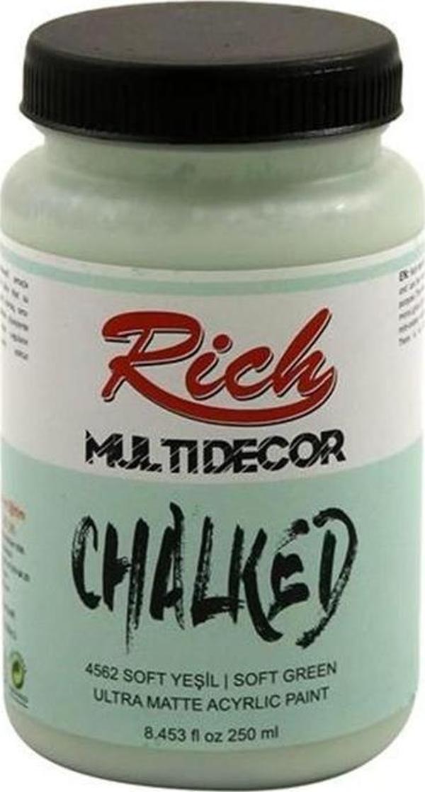 Rich Multi Decor Chalked Akrilik Boya 250Cc Soft Yeşil MDC-250-4562 - Image 1