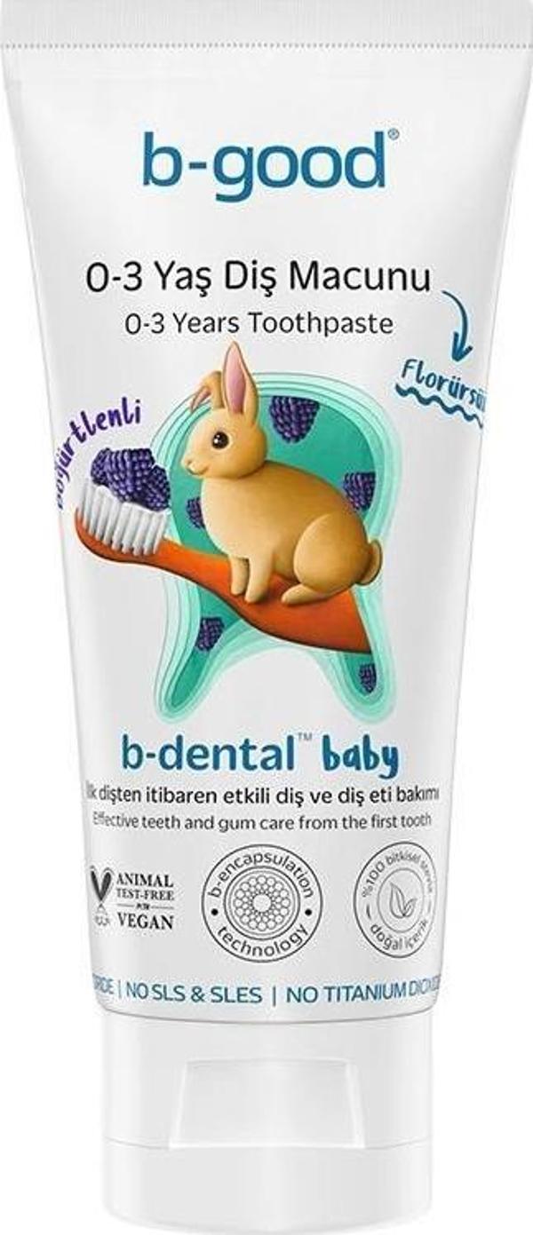 B-Good Diş Macunu 0-3 Yaş b-dental Baby Florürsüz 50 ml - Image 1