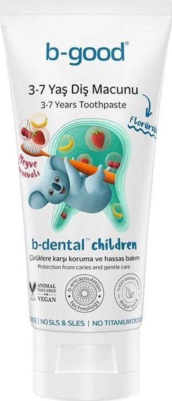 B-Good Diş Macunu 3-7 Yaş b-dental Children Florürsüz 50 ml - Image 1
