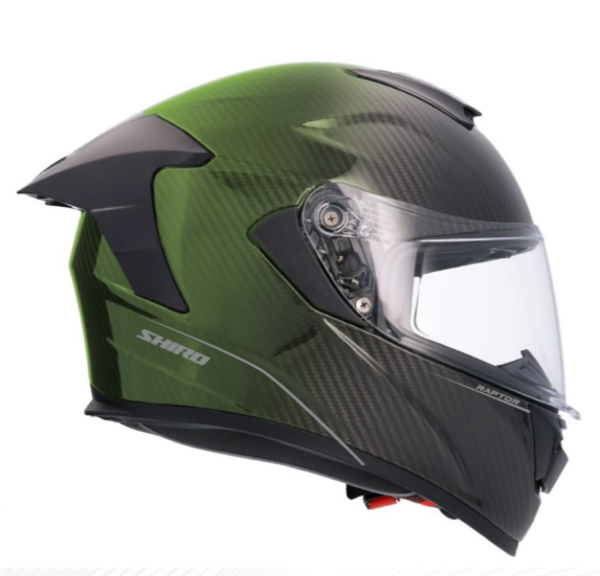SHIRO 2006 S04 KASK FC CARBON SV XL 6162 YEŞİL GÜNEŞ GÖZLÜĞÜ VİZÖRLÜ - Image 1