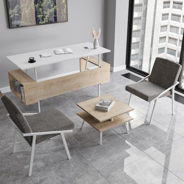 Lagomood  İrony Maxi Ofis İki Koltuklu Masa Takımı  - Image 1
