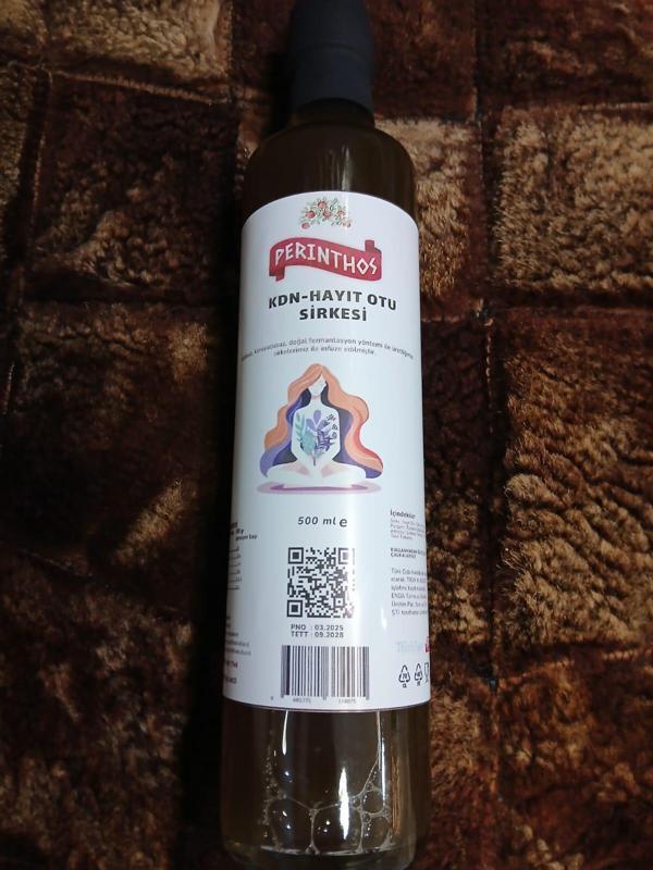 Neşe Natural Kadın-Hayıt Otu Sirkesi 500 ml Cam Şise - Image 1