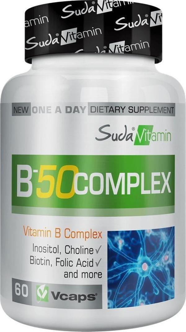Bigjoy Vitamins B-50 Complex 60 Vegi Kapsül - Image 1