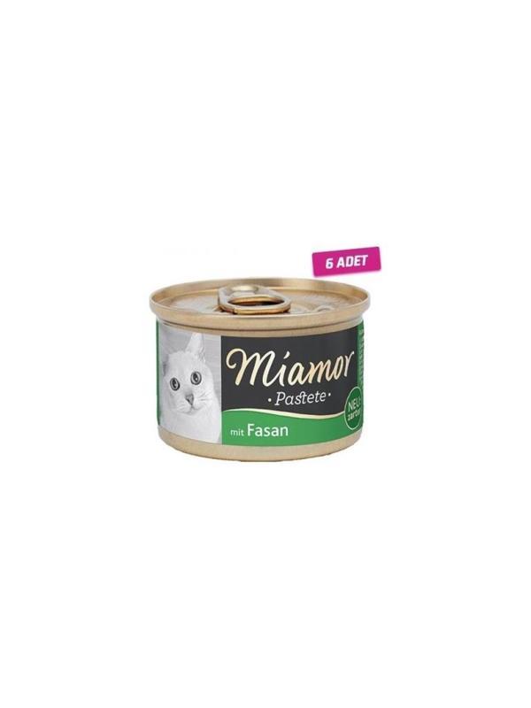 6 adet Miamor Pastete Kedi Sülünlü 85 gr Skt:09/2026 - Image 1