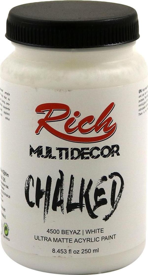 Rich Multi Decor Chalked Ultra Mat Akrilik Boya 250 Cc Beyaz 4500 - Image 1