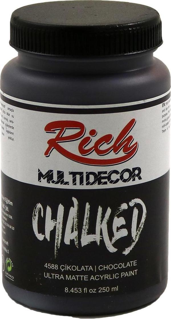 Rich Multi Decor Chalked Ultra Mat Akrilik Boya 250 Cc Çikolata 4588 - Image 1