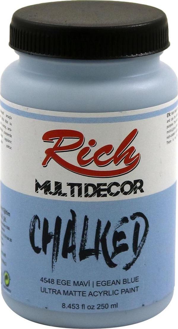 Rich Multi Decor Chalked Ultra Mat Akrilik Boya 250 Cc Ege Mavi 4548 - Image 1
