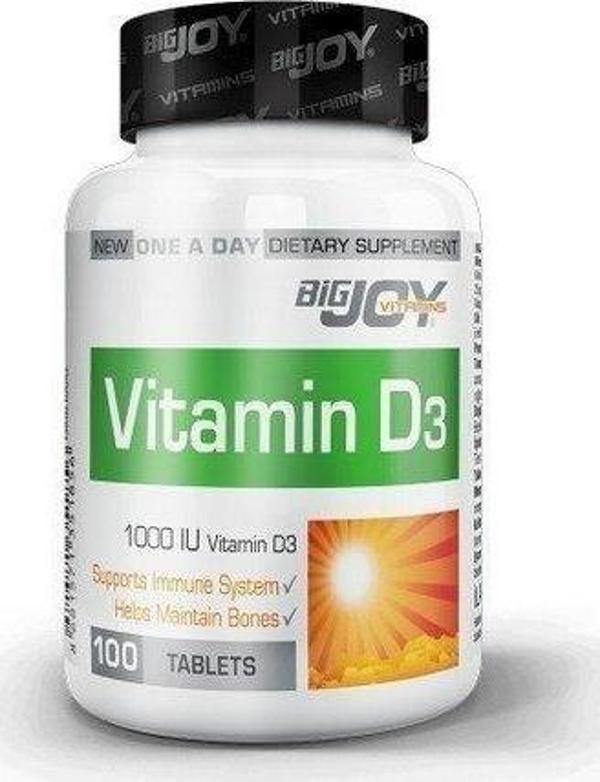 Bigjoy Vitamins Vitamin D3 1000IU 100 Tablets - Image 1