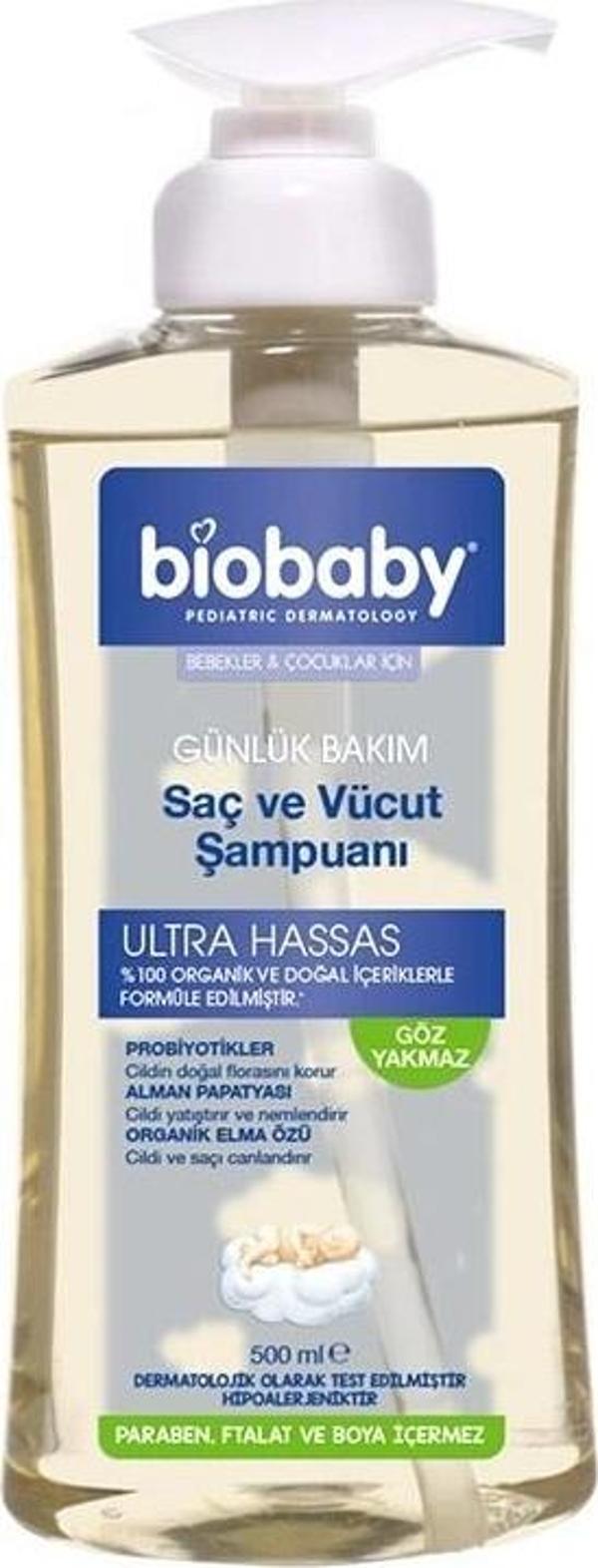 Biobaby Bebek Saç ve Vücut Şampuanı 500 ml - Image 1