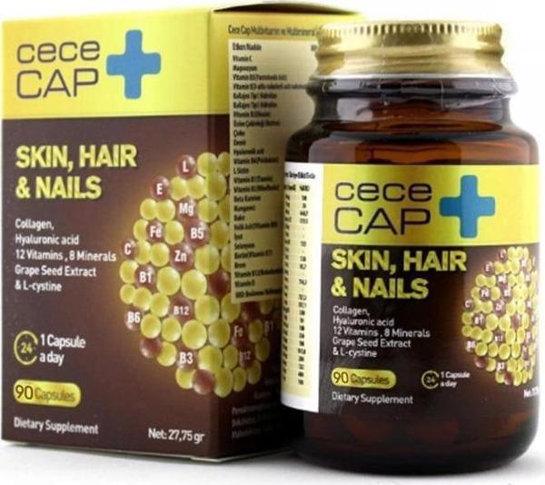 Cecemed Cece Cap Cilt-Saç-Tırnak Takviye Edici Gıda 90 Kapsül - Image 1