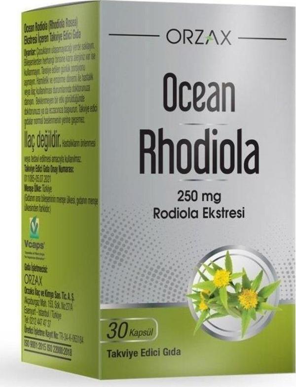 Orzax Ocean Rhodiola 250mg 30 Kapsül - Image 1