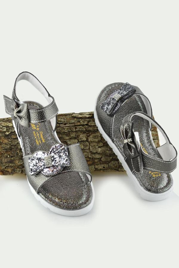 607e Ortopedik Taban Kız Çocuk Sandalet Terlik Düğün Abiye Gündelik Varkan - Image 1